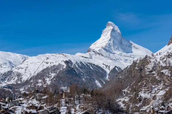 De Matterhorn piek Zwitserland — Stockfoto