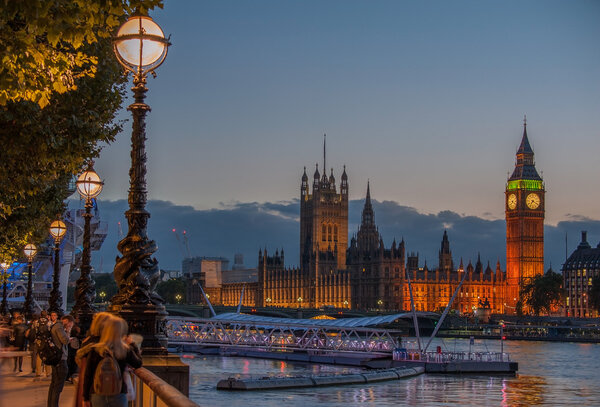 Big Ben clock tower at London England UK