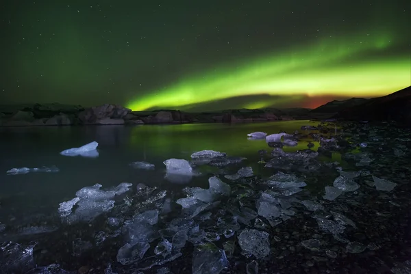 Jokulsarlon ledovcová laguna, východ, Island — Stock fotografie