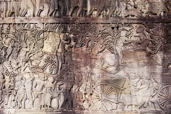 Angkor Wat arte estilizado de la antigüedad —  Fotos de Stock