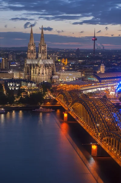 Bridge and the Dom of Cologne — Stock Photo, Image