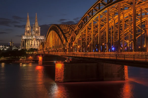 Bridge and the Dom of Cologne — Stock Photo, Image