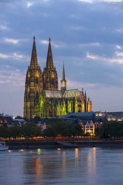 Cologne, Germany over the Rhine River. — Stock Photo, Image