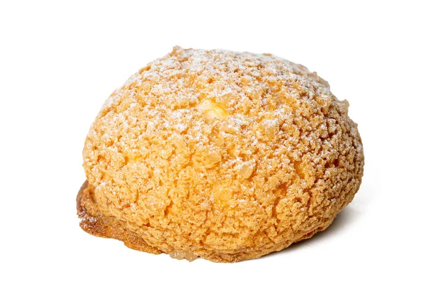 The High-resolution photograph of a cram puffs isolate on white, taken with a high-resolution 45MP camera