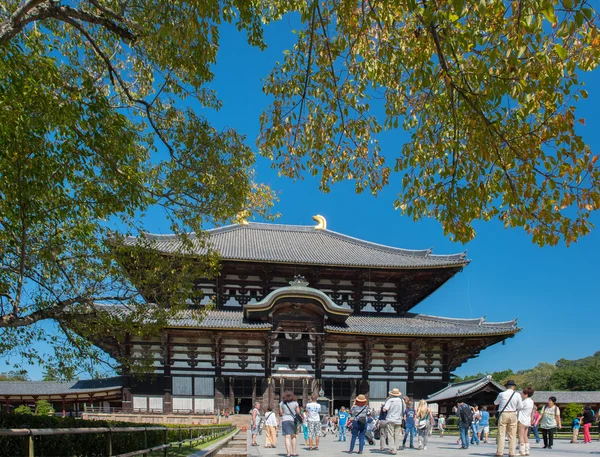 Suurin puinen temppeli Nara, Japani — kuvapankkivalokuva