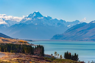 mt.cook Milli Parkı, Yeni Zelanda manzara