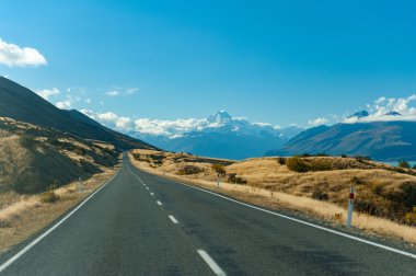 mt.cook Milli Parkı, Yeni Zelanda manzara