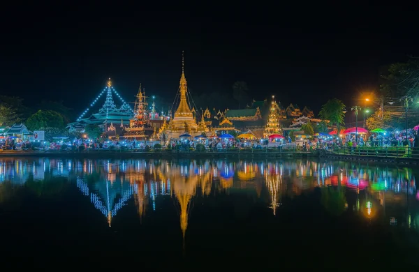 Wat Jong Klang w Maehongson — Zdjęcie stockowe