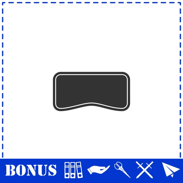 Zwemmasker Icoon Plat Eenvoudige Vector Symbool Bonus Pictogram — Stockvector