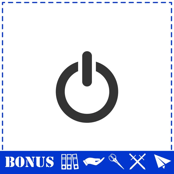 Icono Energía Plana Símbolo Vector Simple Icono Bonificación — Vector de stock