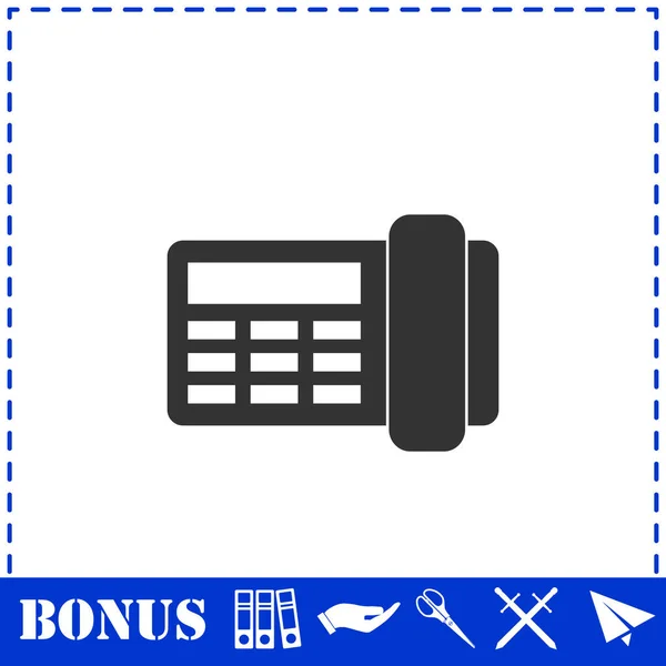 Fax Icon Flat Simple Vector Symbol Bonus Icon — Stock Vector