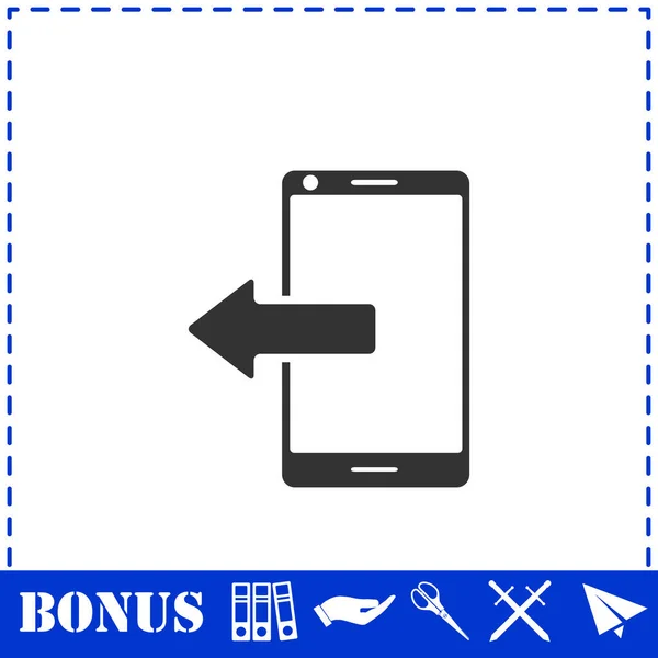 Icône Des Appels Sortants Plat Symbole Vectoriel Simple Icône Bonus — Image vectorielle