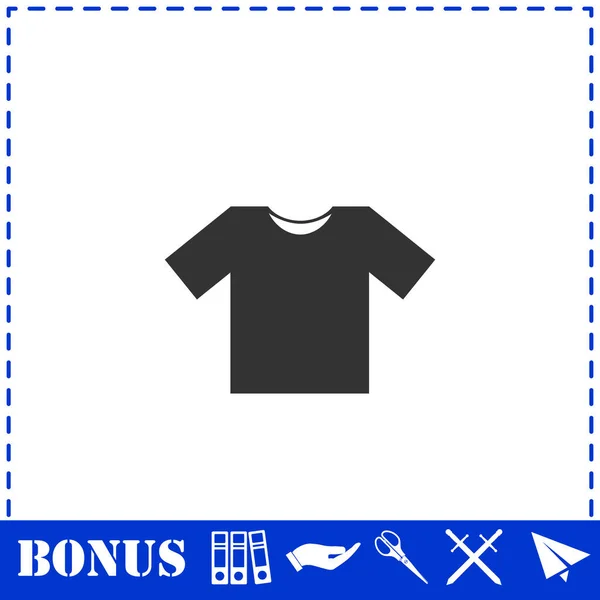 Tshirt Ikonen Platt Enkel Vektor Symbol Och Bonus Ikon — Stock vektor