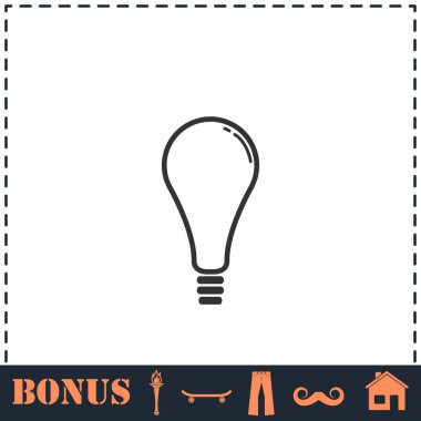 Lamba simgesi düz. Basit vektör sembolü ve bonus simgesi