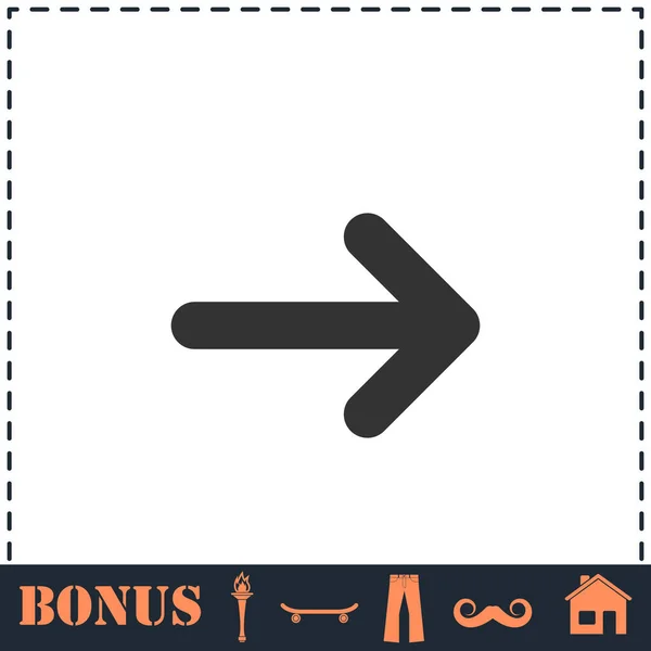Rerow Icon Flat Простой Векторный Символ Значок Бонуса — стоковый вектор