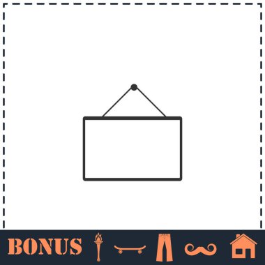 Tabela simgesi düz. Basit vektör sembolü ve bonus simgesi