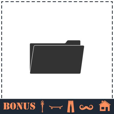 Dizin simgesi düz. Basit vektör sembolü ve bonus simgesi