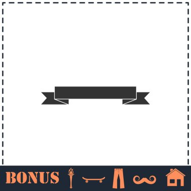 Kurdele ikonu düz. Basit vektör sembolü ve bonus simgesi