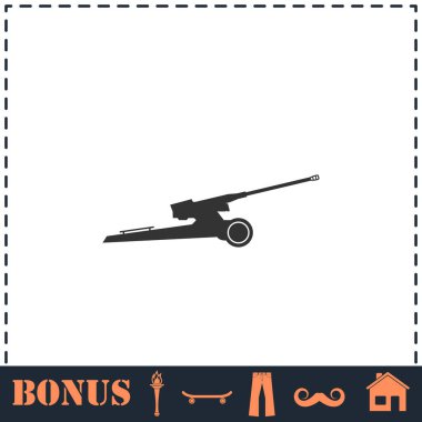 Havan topu ikonu düzlüğü. Basit vektör sembolü ve bonus simgesi