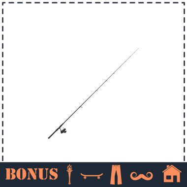 Olta çubuğu simgesi düz. Basit vektör sembolü ve bonus simgesi