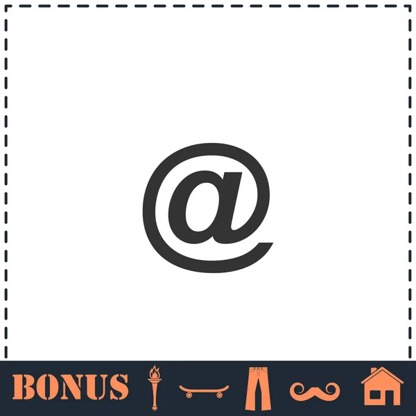 Mail Icon Flat Simple Vector Symbol Bonus Icon — Stock Vector