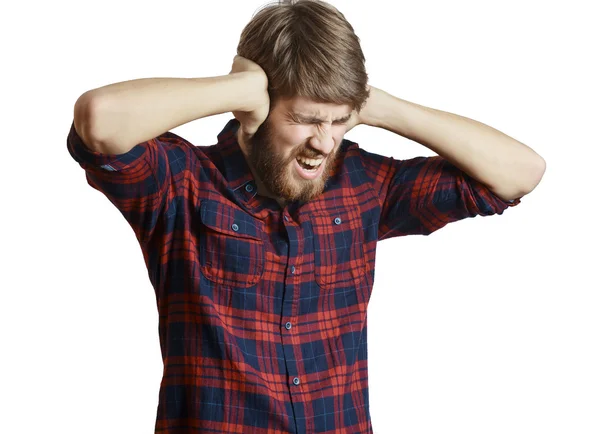 Screaming man — Stock Photo, Image