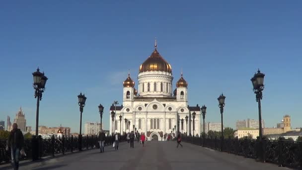Cattedrale di Gesù Cristo Salvatore, Mosca — Video Stock