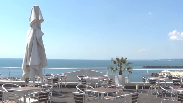 Café de playa, Bulgaria — Vídeo de stock