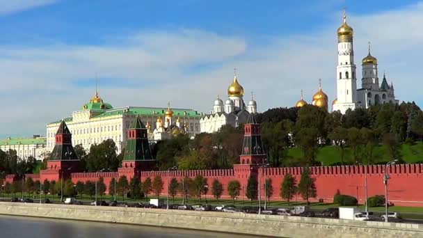 Moskova Kremlin ile Gösterim, — Stok video
