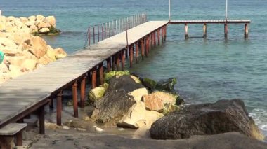 İskelede çalışan kadın