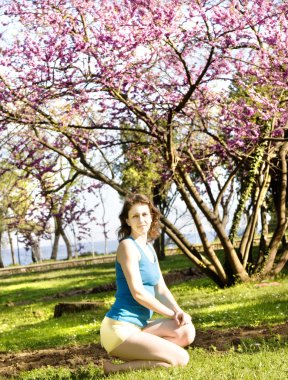 Pembe ağaç kadınla