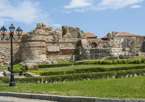 Ruinen des historischen Zentrums der Stadt Nesabar, Nesabar, Bulgarien. — Stockfoto