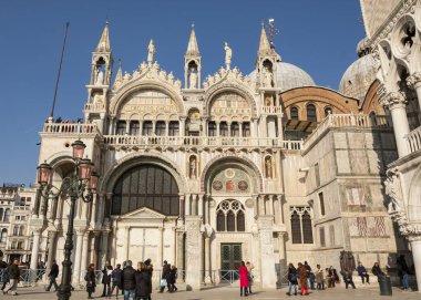 VENİS, İTALYA - FEBRAURY 08, 2020: San Marco Katedrali.