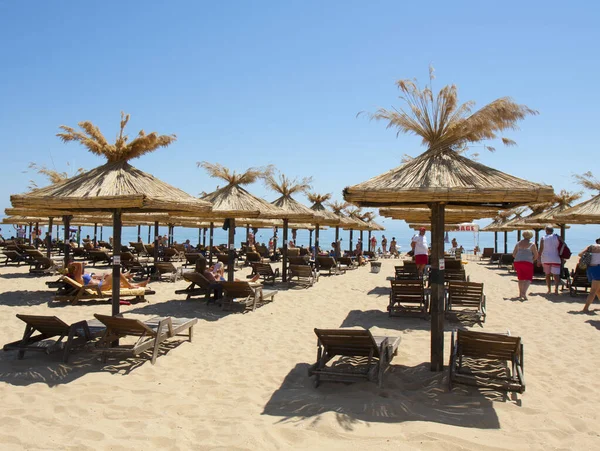 Bar Sulla Spiaggia Località Golden Sands Bulgaria — Foto Stock