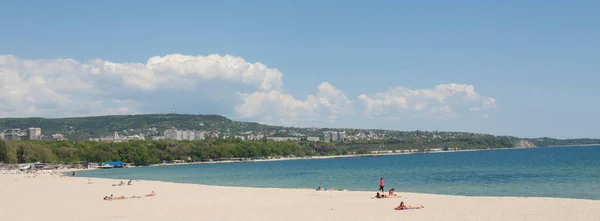 Varna Bułgaria Maj 2015 Plaża Miejska — Zdjęcie stockowe