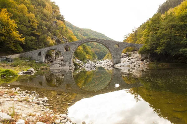 Stock image Devil bridge, bridge 16th century in Rhodope hills, Rhodope, Bulgaria.