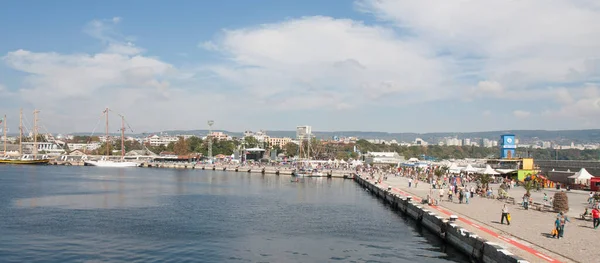 Varna Bulgarien Oktober 2016 Seehafen — Stockfoto