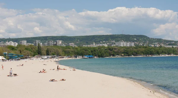 Varna Bulgarien Mai 2015 Stadtstrand — Stockfoto