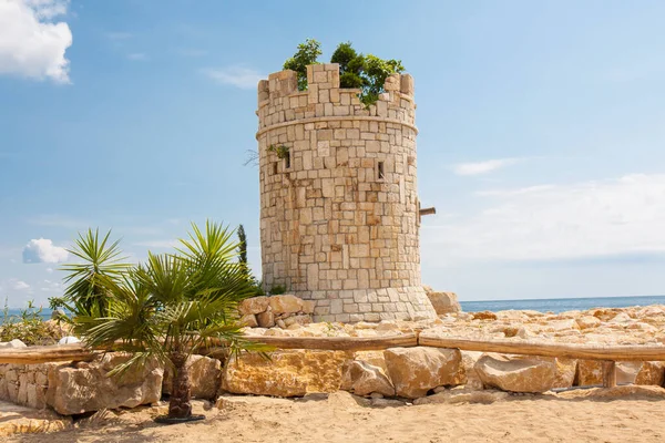 Constantine Helena Bulgária Julho 2019 Edifício Moderno Praia Imitação Torre — Fotografia de Stock