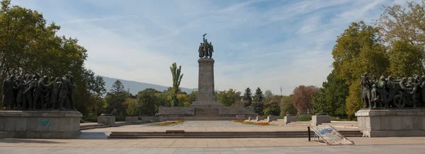 Sofia Bulgarije Oktober 2017 Monument Voor Het Sovjet Leger Gebouwd — Stockfoto