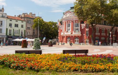 VARNA, BULGARIA - 14 Ağustos 2015: Opera Tiyatrosu, Varna, Bulgaristan