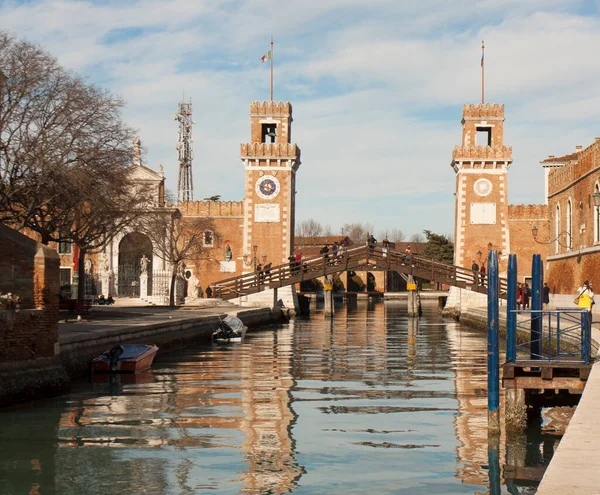 Venedig Italien Februr 2020 Militärisches Marinemuseum Historischen Gebäude Des Arsenal — Stockfoto