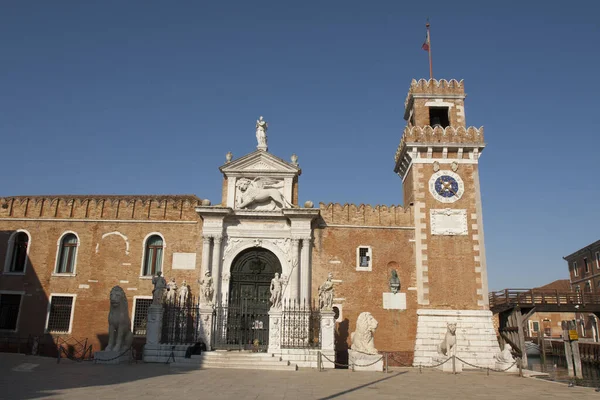 Venecia Italia Febrero 2020 Museo Militar Marino Edificio Histórico Arsenal — Foto de Stock