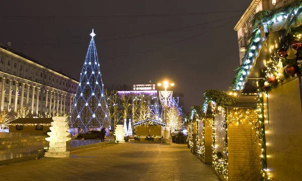 Moscovo, árvore de Natal — Fotografia de Stock