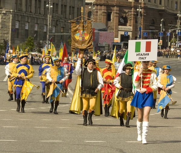 Moszkva, fesztivál "spasskaya torony" — Stock Fotó