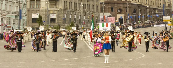 Moskva, festival "spasskaya tornet" — Stockfoto