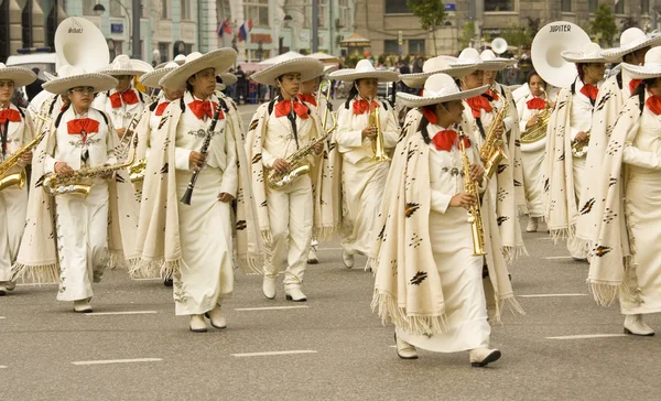 Moszkva, fesztivál "spasskaya torony" — Stock Fotó