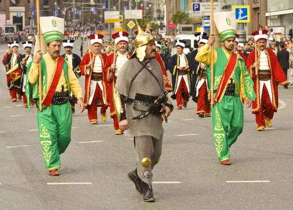 Moszkva, fesztivál "spasskaya torony" — Stock Fotó