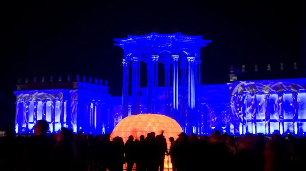Moskva, festival av ljus — Stockfoto