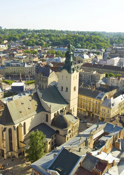 Lvov (lviv), ukraine, Übernahme der Kathedrale St. Maria in Latein — Stockfoto